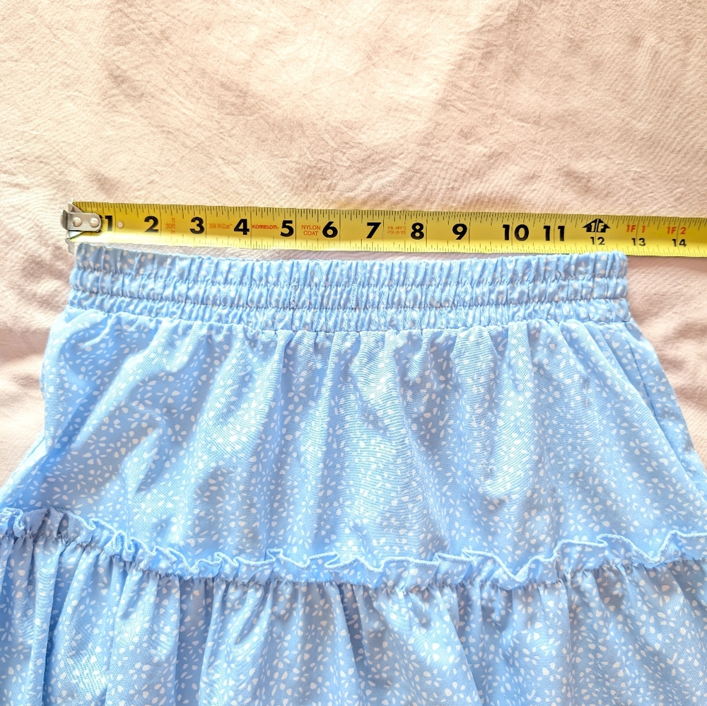 Blue Ruffled Skirt - Picture 4 of 5